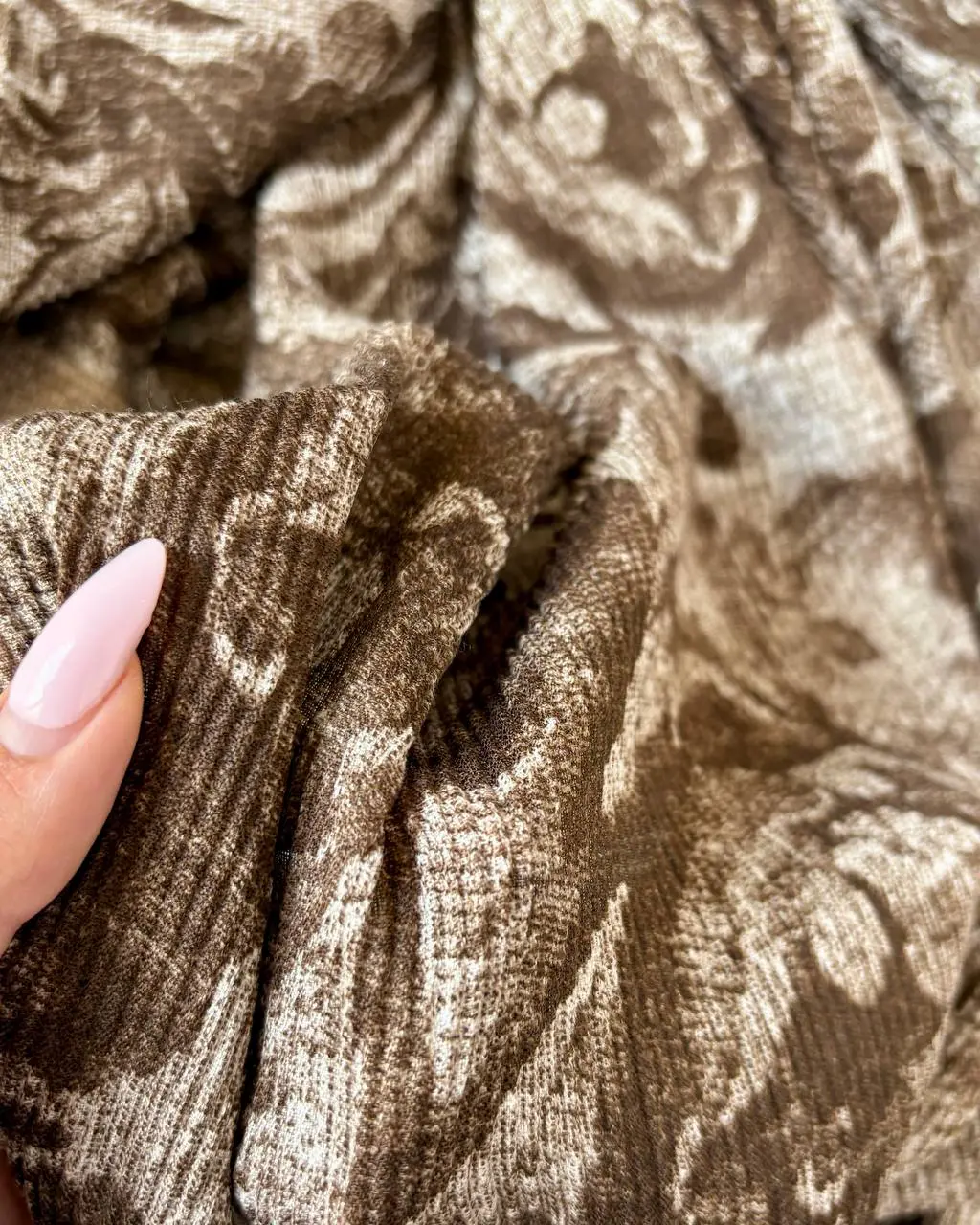 شال کریشه گل درشت